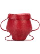 Rosie Assoulin - Pot Structured Mini Tote - Women - Cotton/viscose - One Size, Red, Cotton/viscose