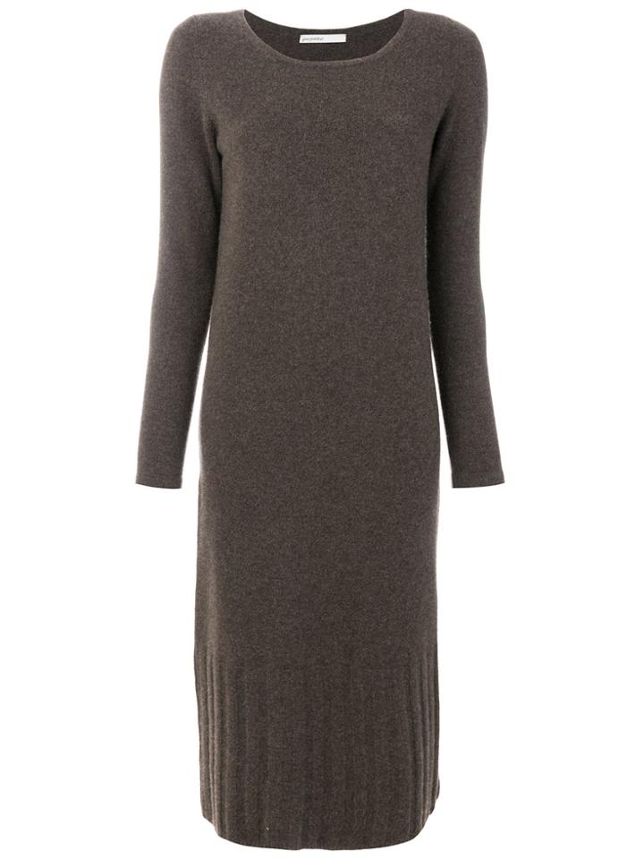 Gentry Portofino Knitted Midi Dress - Brown