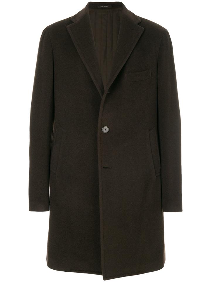 Tagliatore Midi Double-breasted Coat - Brown
