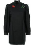 Vivetta - Embellished High Neck Blouse - Women - Cotton/spandex/elastane - 42, Black, Cotton/spandex/elastane