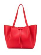 Patrizia Pepe Medium Shopping Bag - Red