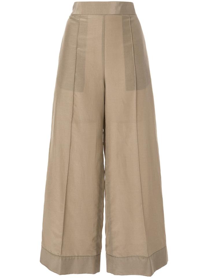 Des Prés Wide-leg Trousers - Brown