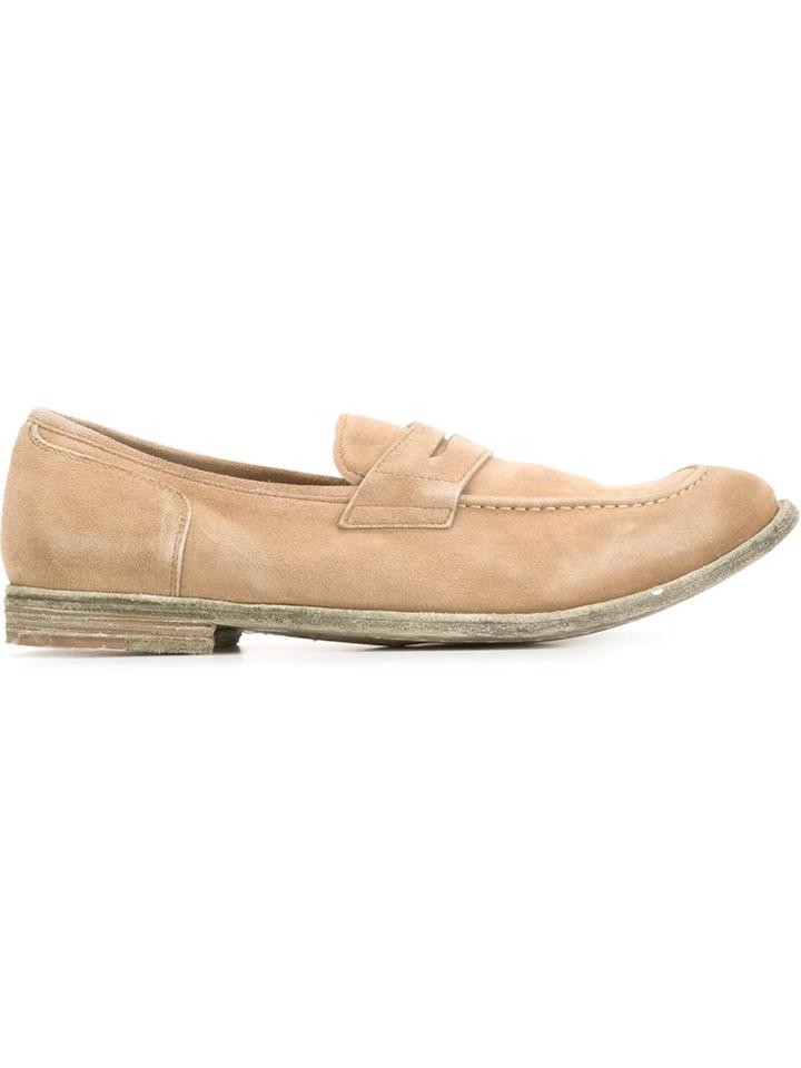 Officine Creative Distressed Loafer Shoes