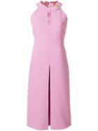 Emilio Pucci Keyhole-detail Halterneck Dress - Pink & Purple