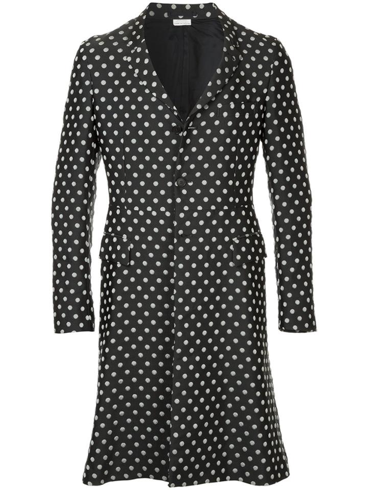Comme Des Garçons Vintage Polka Dot Coat - Black