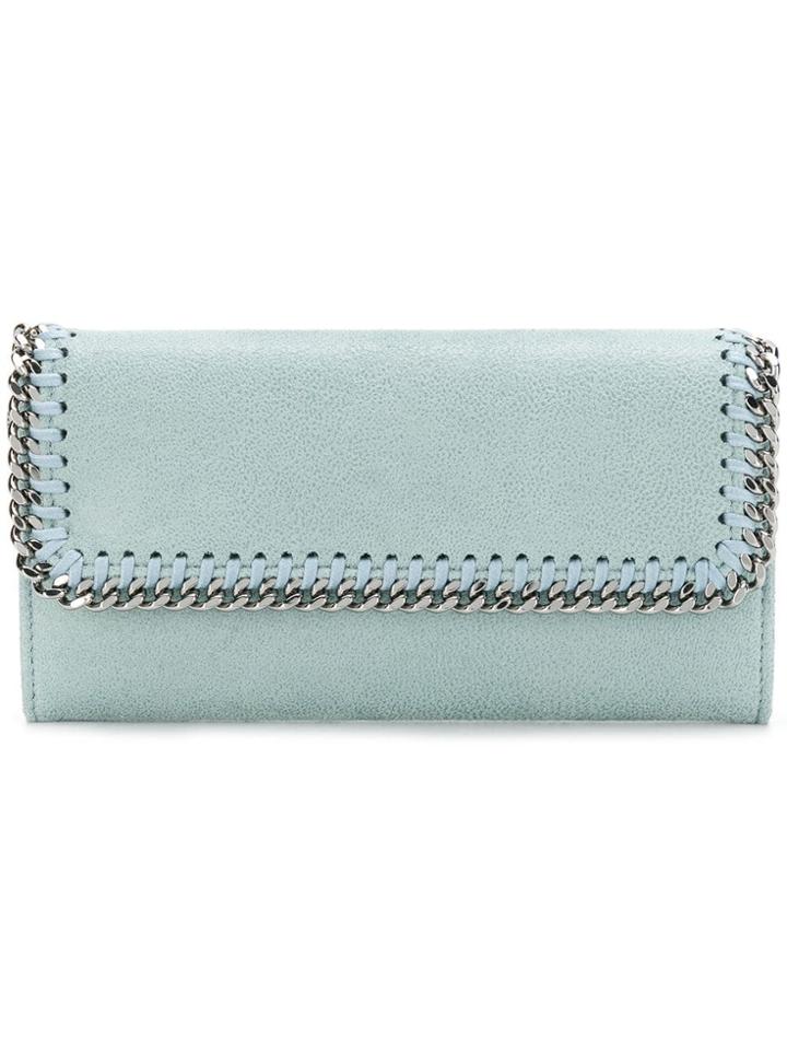 Stella Mccartney Foldover Falabella Wallet - Blue