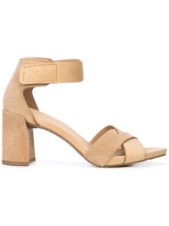 Pedro Garcia Block Heel Sandals - Neutrals
