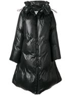 Mm6 Maison Margiela Shiny Padded Coat - Black
