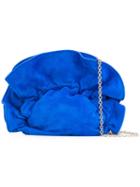 Nina Ricci - Lily Chain Clutch - Women - Goat Skin - One Size, Blue, Goat Skin