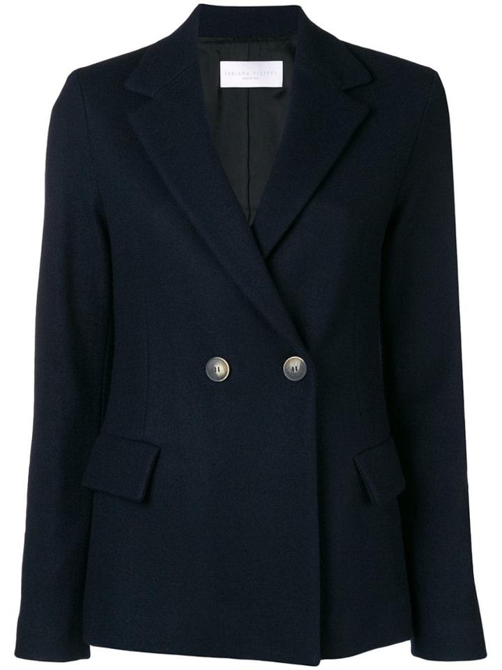 Fabiana Filippi Double Breasted Blazer - Blue