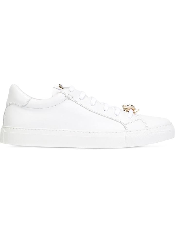 Dsquared2 Barbed Wire Sneakers, Women's, Size: 38.5, White, Leather/rubber