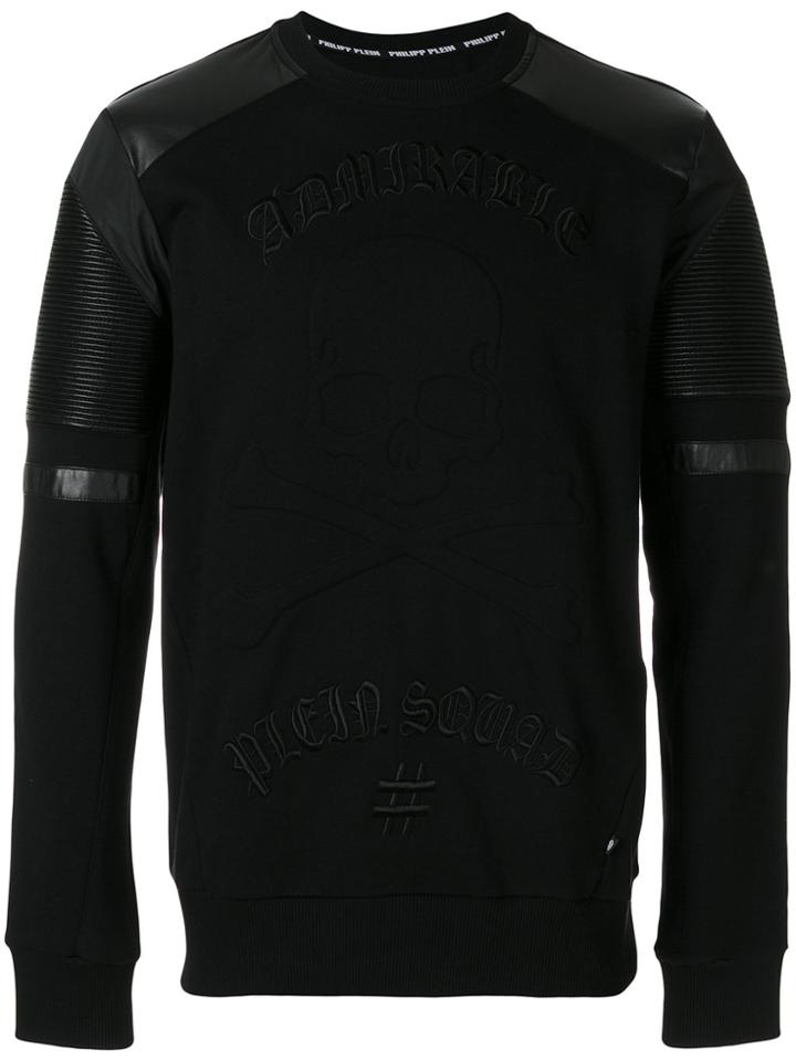 Philipp Plein Embroidered Sweatshirt - Black