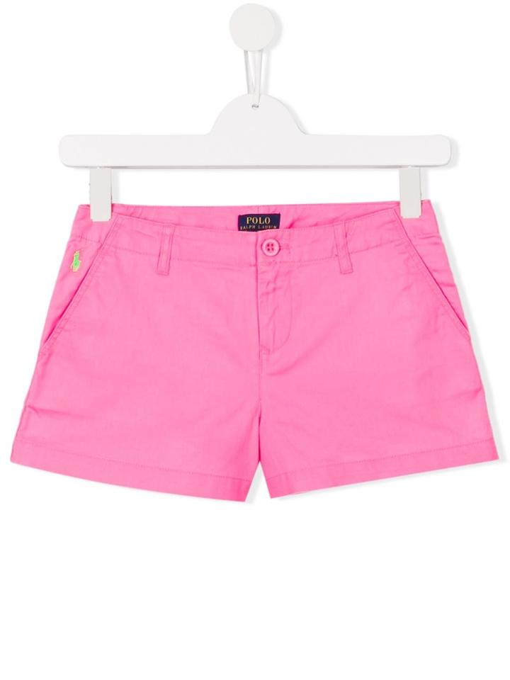 Ralph Lauren Kids Chino Shorts, Girl's, Size: 14 Yrs, Pink/purple