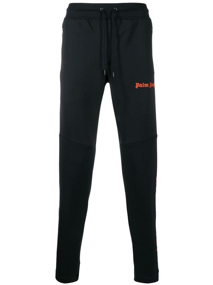 Palm Angels Logo Printed Sweatpants - Black