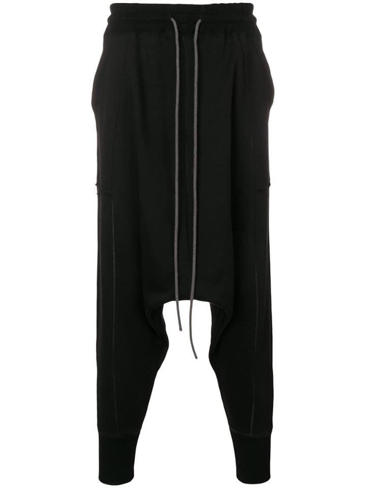 The Viridi-anne Dropped Crotch Trousers - Black