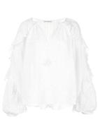 Ulla Johnson Ruffled Broderie Anglaise Blouse - White