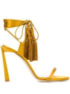 Lanvin Tasseled Sandals - Yellow
