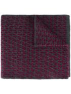 Fendi - Ff Logo Knit Scarf - Men - Wool - One Size, Red, Wool