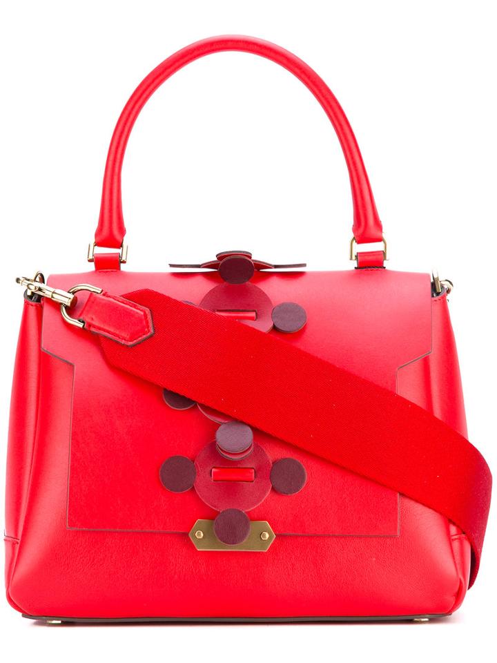 Anya Hindmarch - Small 'bathurst' Satchel - Women - Leather - One Size, Red, Leather