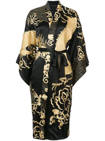 Josie Natori Kimono Wrap - Black