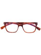 Family Affair - Square Frame Glasses - Unisex - Acetate - 51, Red, Acetate