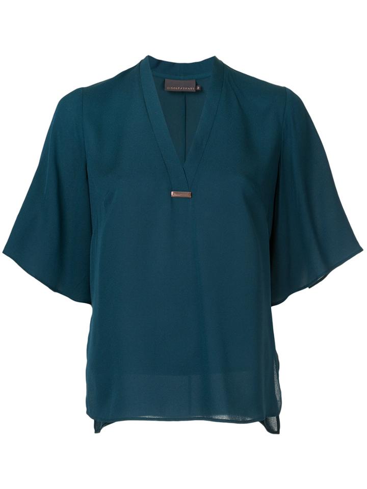 Ginger & Smart Secret Vice V-neck Top - Green