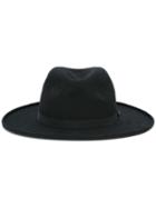 The Kooples Fedora Hat, Men's, Size: 57, Black, Wool/polyester/cotton/acetate