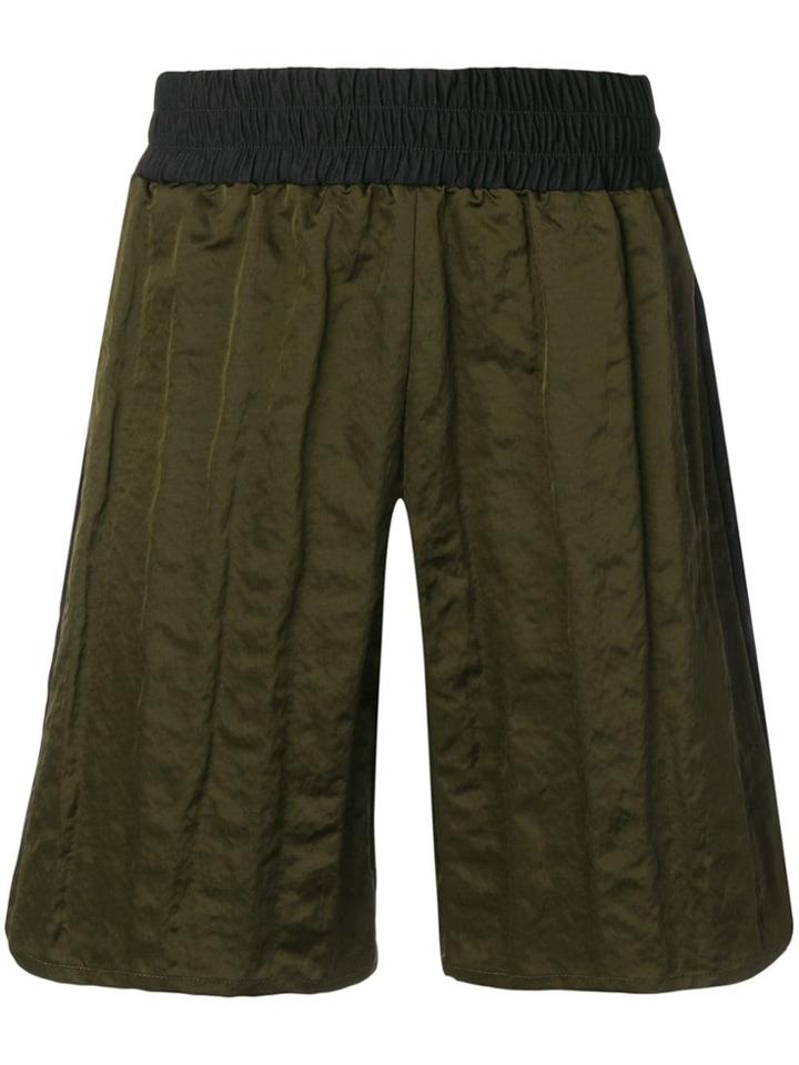 Maison Margiela Panelled Bermuda Shorts - Green