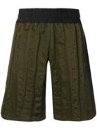 Maison Margiela Panelled Bermuda Shorts - Green