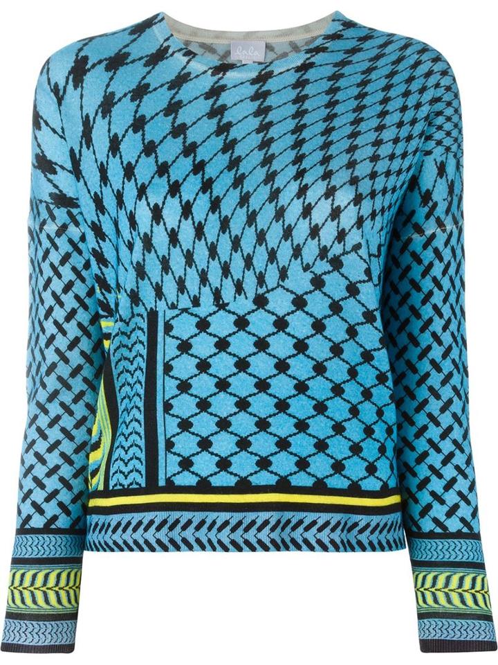 Lala Berlin Printed Crop Sweater