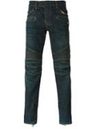 Balmain Biker Jeans, Men's, Size: 34, Blue, Cotton