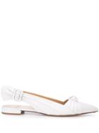 Francesco Russo Twisted Front Mules - White