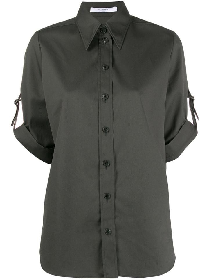 Givenchy Short Sleeved Military Shirt - Green