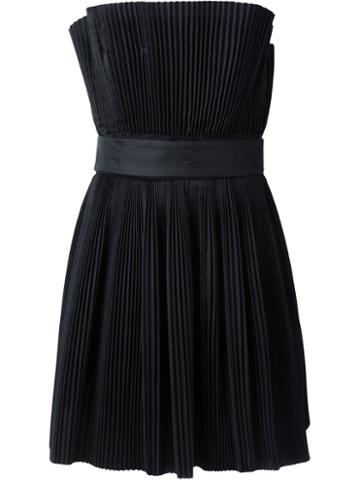 Roberto Capucci Pleated Strapless Dress