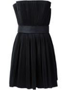 Roberto Capucci Pleated Strapless Dress