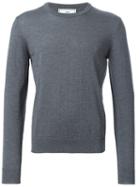 Ami Alexandre Mattiussi Crew Neck Jumper, Men's, Size: Xs, Grey, Wool