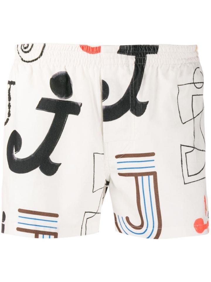 Jacquemus Felix Track Shorts - White