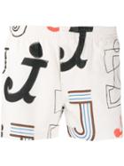 Jacquemus Felix Track Shorts - White