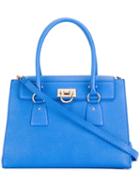 Salvatore Ferragamo Gancio Tote, Women's, Blue