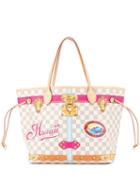 Louis Vuitton Pre-owned Neverfull Damier Azur Tote Bag - Neutrals