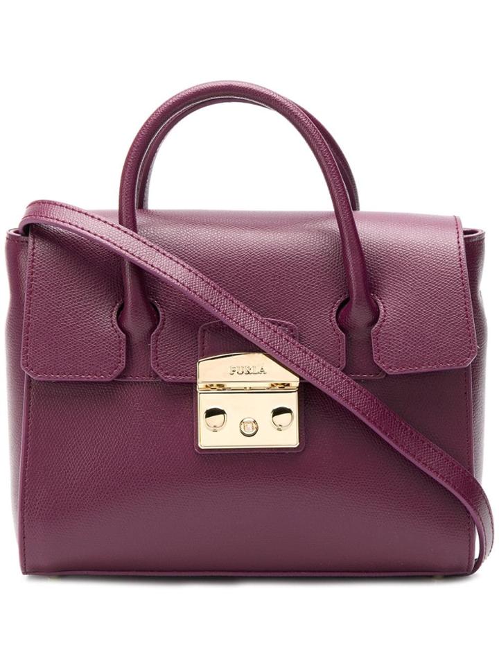 Furla Metropolis Small Tote Bag - Purple