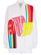 Fendi Fendi Roma Amor Bomber Jacket - White