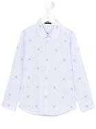 Gucci Kids - 25 Striped Shirt - Kids - Cotton - 12 Yrs, Blue