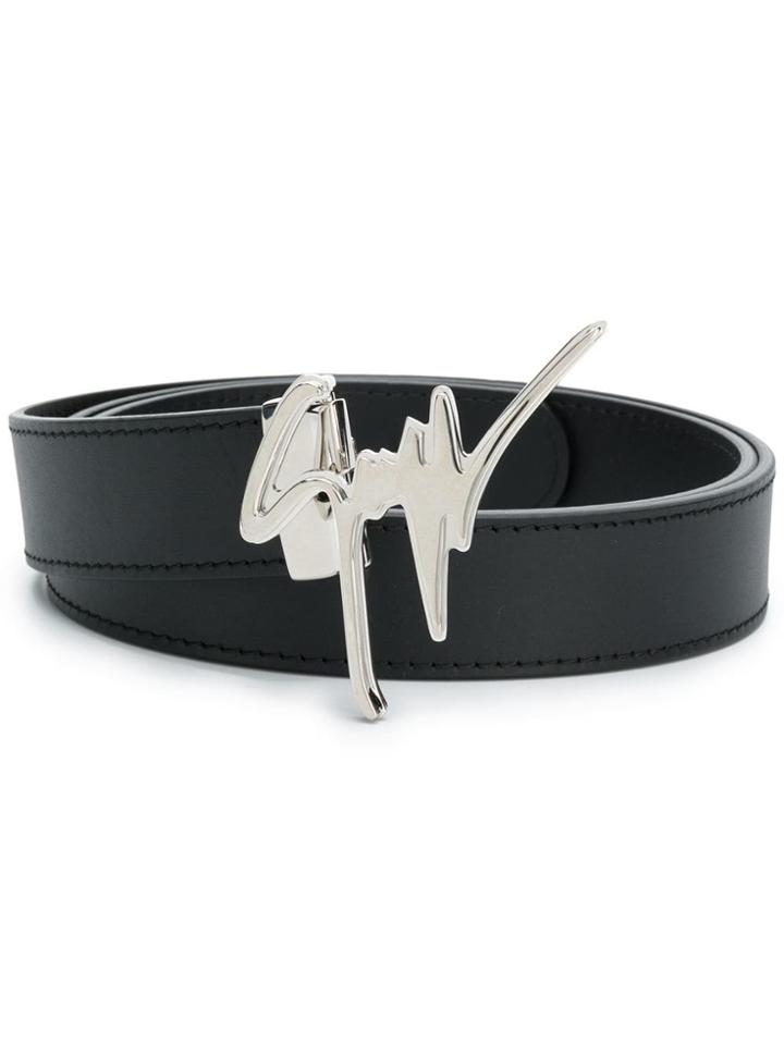 Giuseppe Zanotti Logo Belt - Black