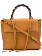 Elena Ghisellini Top Handle Tote - Brown