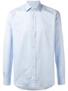 Etro Plain Shirt, Men's, Size: 41, Blue, Cotton