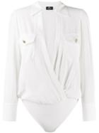 Elisabetta Franchi Wrap Body Shirt - White