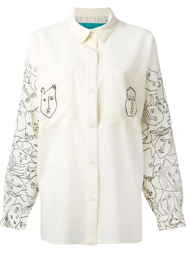 Jc De Castelbajac Vintage Face Print Shirt
