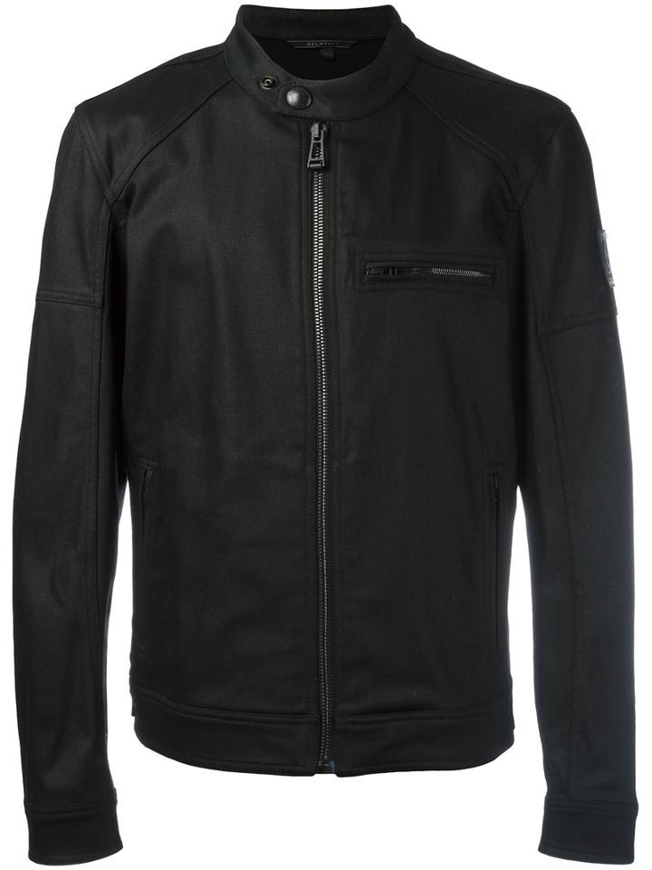 Belstaff Beckford Blouson Jacket, Men's, Size: 54, Black, Cotton/spandex/elastane