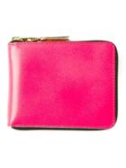 Comme Des Garçons Wallet 'new Super Fluo' Wallet - Pink & Purple
